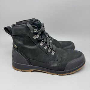 SOREL Ankeny II Black Hiking Waterproof Boots size 9 NM4906-010